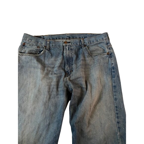 Levi's 569 Loose Straight Leg Blue Jeans Men's Size 38x30 Relaxed Fit Denim - Picture 2 of 11